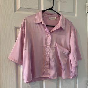 Simons pink blouse